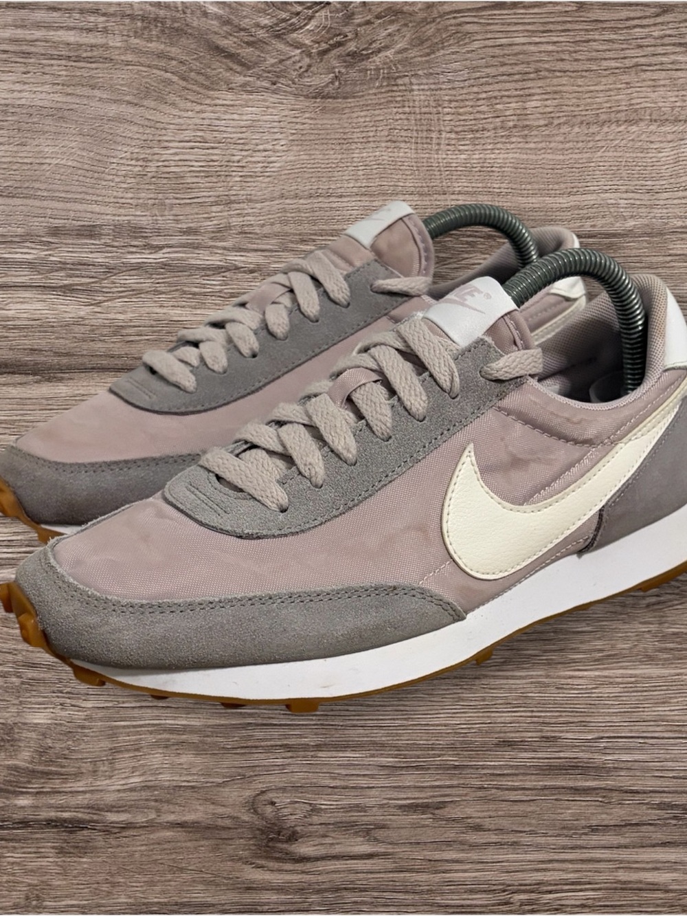 Nike Runner Sneakers in Light Pink, Gray & Cream
